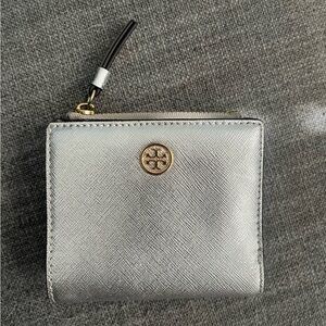 Tory Burch Metallic Folding Wallet